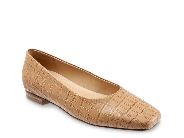 トロッターズ レディース シューズ パンプス Trotters Honor Flat Tan Croc Print タン