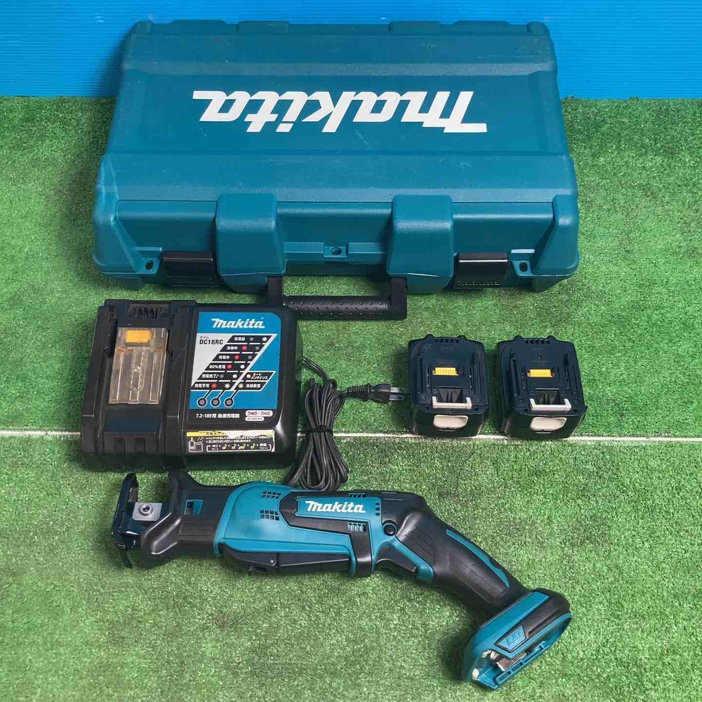 ★マキタ(makita) コードレスレシプロソー JR144DRF ◎バッテリー14.4V・3.0Ah×2個、充電器付き【岩槻店】
