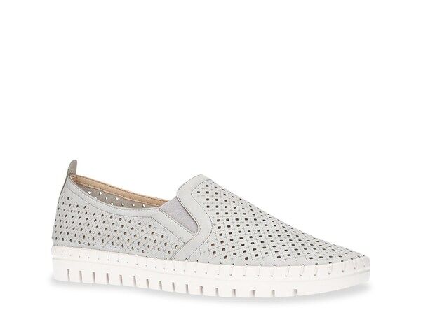 イージーストリート レディース シューズ スリッポン・ローファー Easy Street Fresh SlipOn Grey Faux Leather グレー