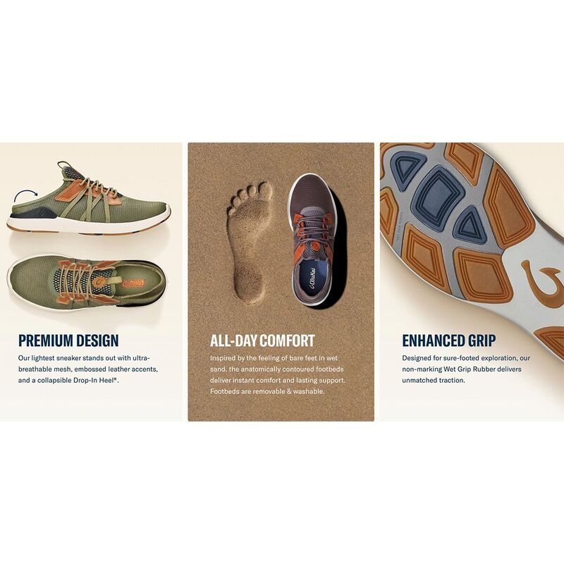 オルカイ メンズ シューズ スニーカー Olukai Mio Li Sneaker Mens RockNatural