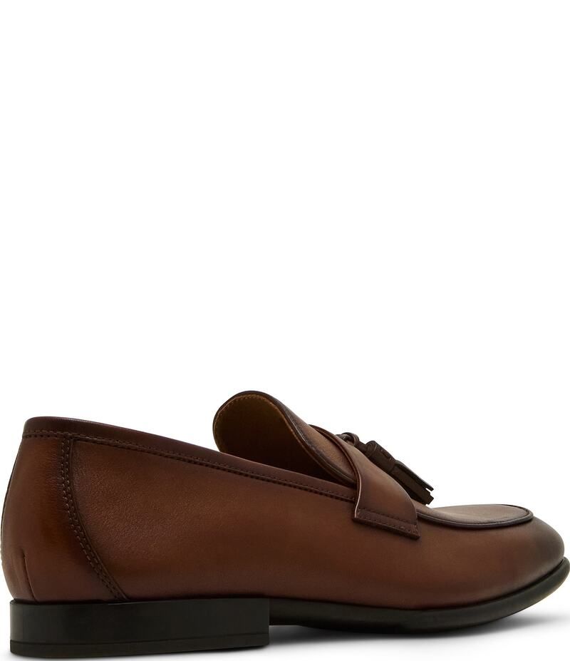 スティーブ マデン メンズ シューズ スリッポン・ローファー レザー ローファー Steve Madden Mens Biscayne Leather Tassel Loafers Tan タン