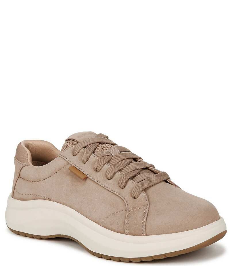 ドクター・ショール レディース シューズ スニーカー レース レザー Dr Scholls Feel Good Plantar Fasciitis Leather Lace Up Sneakers Taupe トープ