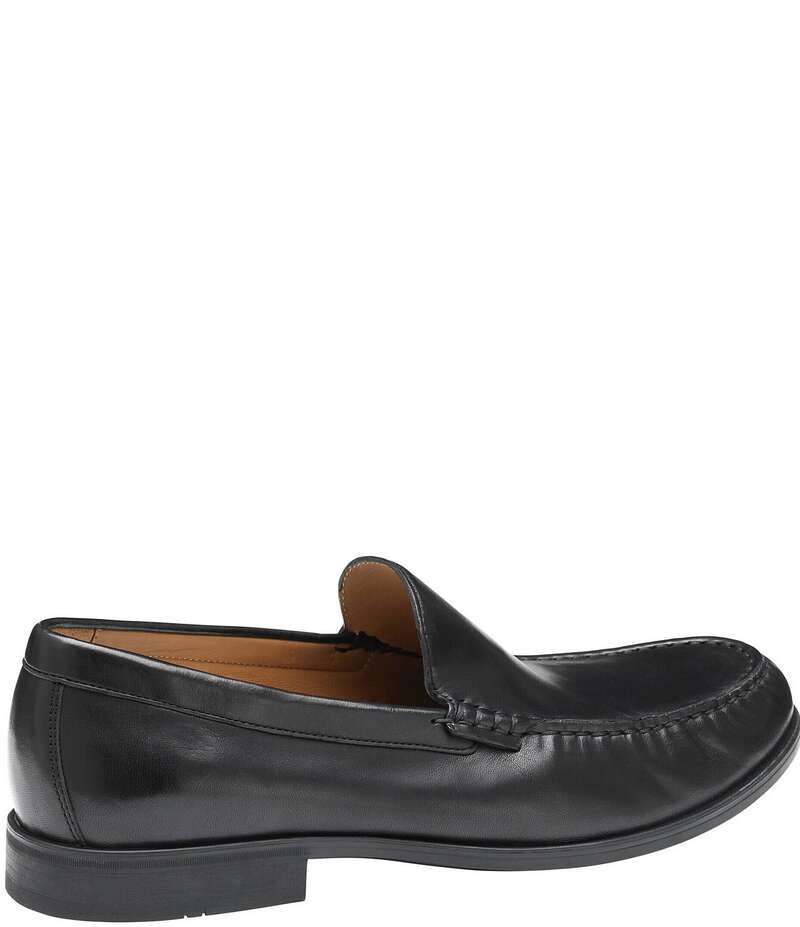 ジョンストンアンドマーフィー メンズ シューズ スリッポン・ローファー レザー ローファー Johnston Murphy Mens Harrison Leather Slip On Venetian Loafers Black ブラック