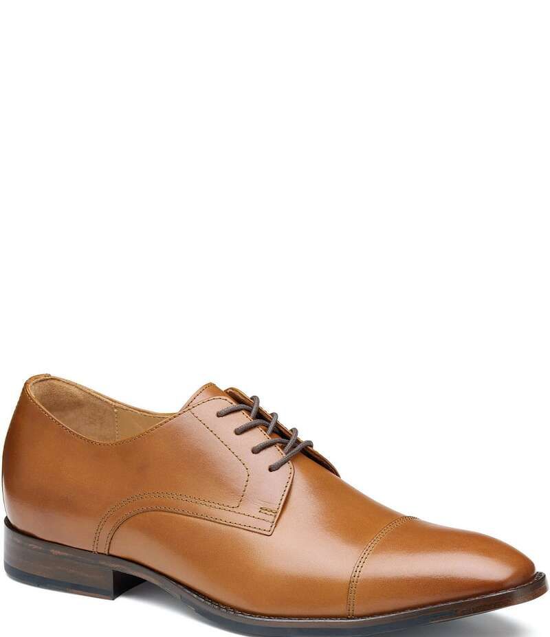ジョンストンアンドマーフィー メンズ シューズ ドレスシューズ オックスフォード キャップ レザー Johnston Murphy Mens Richland Leather Cap Toe Oxfords Tan タン