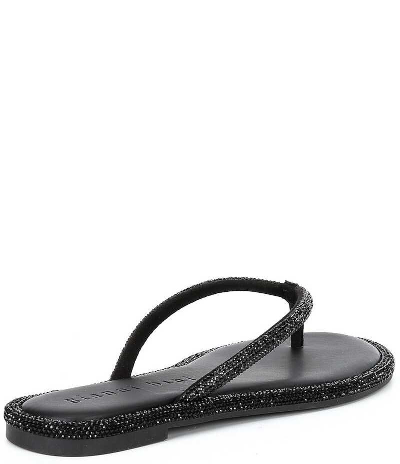 ジャンビニ レディース シューズ サンダル Gianni Bini Betina Bling Embellished Thong Sandals Black ブラック