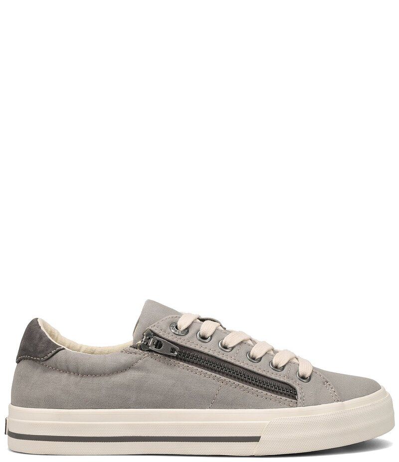 タオスフットウェア レディース シューズ スニーカー オックスフォード Taos Footwear ZSoul Canvas Oxford Zip Detail Sneakers GreyGraphite Distressed グラファイト