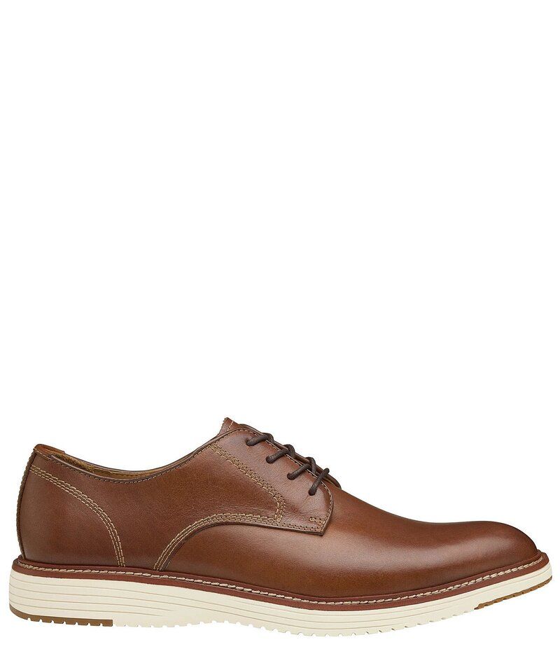ジョンストンアンドマーフィー メンズ シューズ ドレスシューズ オックスフォード レザー Johnston Murphy Mens Upton Leather Plain Toe Leather Oxfords Tan タン