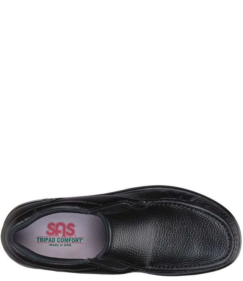 サス メンズ シューズ スリッポン・ローファー ローファー SAS Mens Side Gore SlipOn Loafers Black ブラック