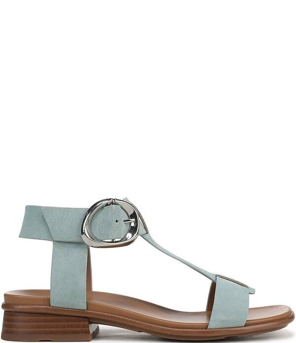 ナチュライザー レディース シューズ サンダル スエード アンクル Naturalizer Brandy Suede Big Buckle Hardware TStrap Ankle Wrap Sandalspring Clover