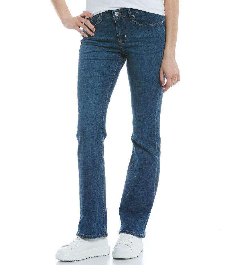 リーバイス レディース ボトムス デニムパンツ ブーツカット デニム ブーツ ジーンズ LevisR Classic Bootcut Mid Rise Stretch Denim Jeans Lapis Awe デニム