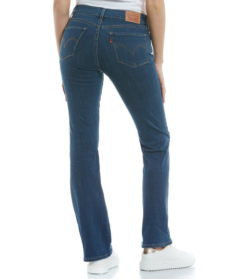 リーバイス レディース ボトムス デニムパンツ ブーツカット デニム ブーツ ジーンズ LevisR Classic Bootcut Mid Rise Stretch Denim Jeans Lapis Awe デニム