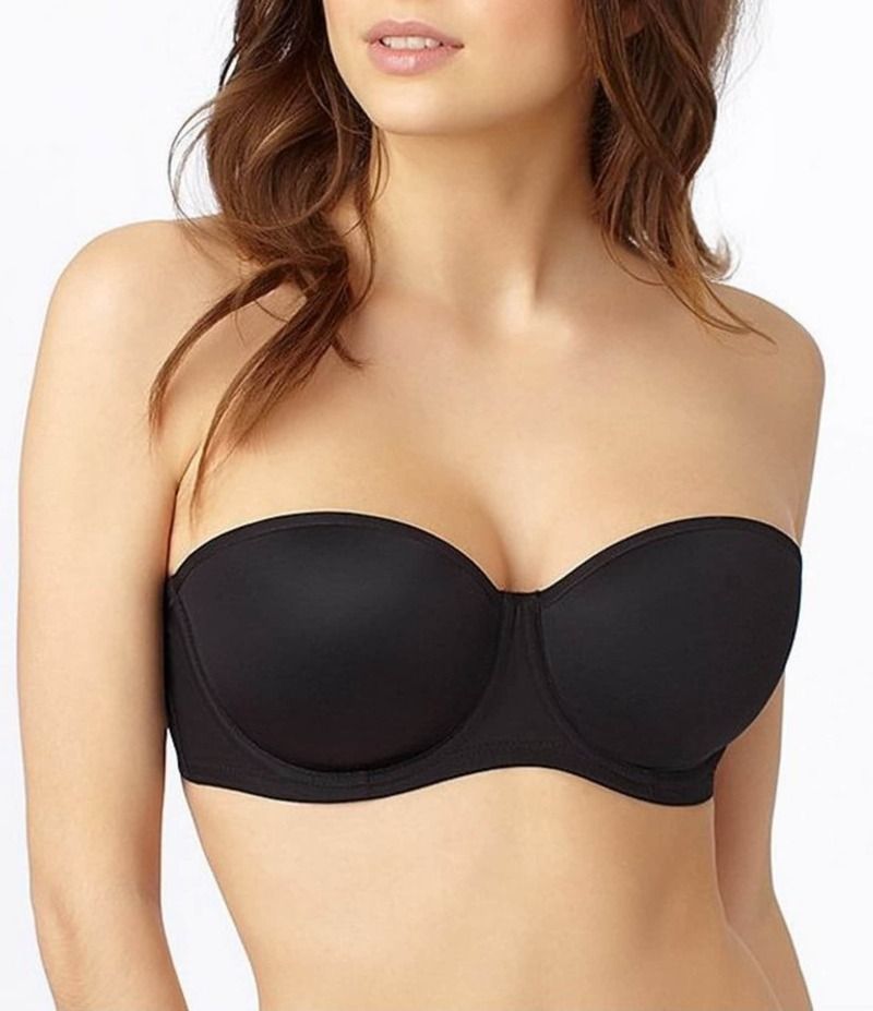 レミステレー レディース アンダーウェア ブラジャー ストラップレス Le Mystere Soiree FullBusted Underwire Contour Convertible Strapless Bra Black ブラック