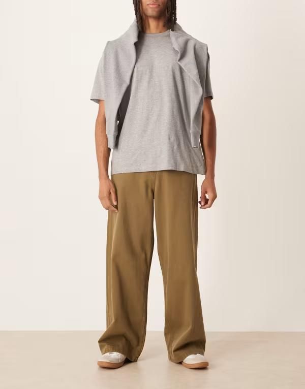 エイソス メンズ ボトムス デニムパンツ ジーンズ ASOS DESIGN loose jeans wash Brown wash ブラウン
