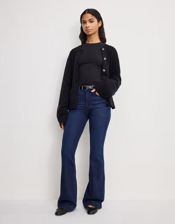 グッドアメリカン レディース ボトムス デニムパンツ ジーンズ Good American good legs flare compression jeans in dark wash indigo 1150 インディゴ