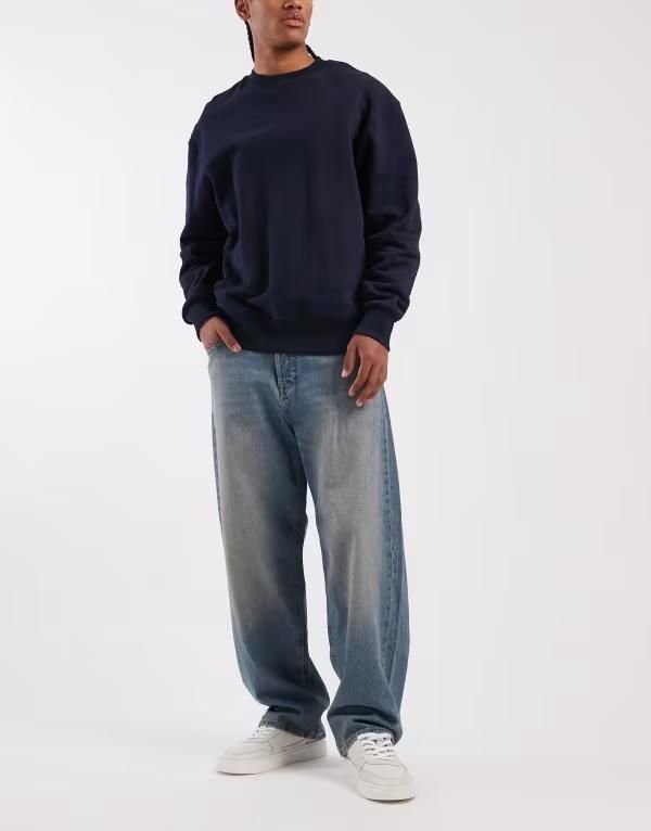 ジャック アンド ジョーンズ メンズ ボトムス デニムパンツ ジーンズ Jack Jones Alex baggy jeans Blue Denim デニム