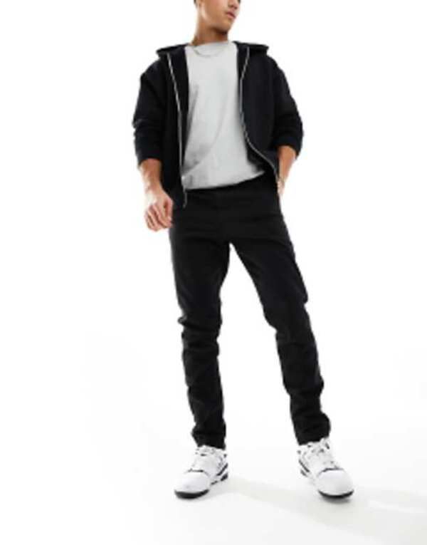 ジャック アンド ジョーンズ メンズ ボトムス カジュアルパンツ スリムフィット Jack Jones Intelligence slim fit chinos Black ブラック