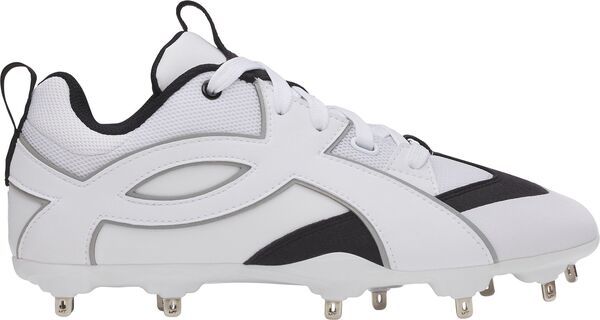 アンダーアーマー メンズ シューズ スニーカー Under Armour Mens Yard Icon Metal Baseball Cleats WhiteWhiteBlack ホワイト