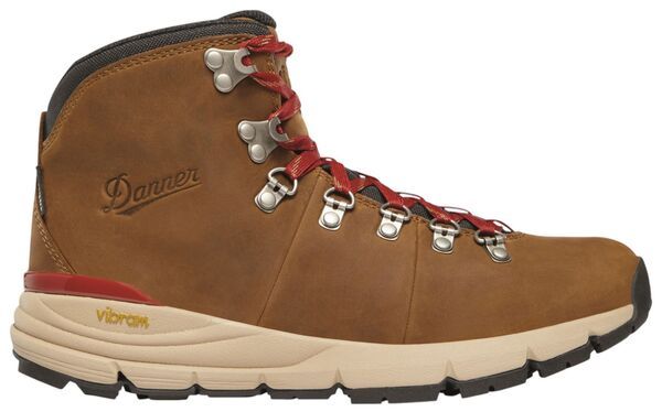 ダナー レディース シューズ ブーツ・レインブーツ Danner Womens Mountain 600 GORETEX Hiking Boots Grizzly BrownRhodo Red レッド