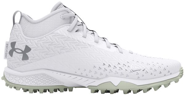 アンダーアーマー メンズ シューズ スニーカー Under Armour Spotlight 40 Turf Lacrosse Cleats WhiteMetallic ホワイト