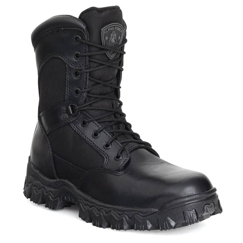 ロッキー メンズ シューズ ブーツ・レインブーツ Rocky AlphaForce Mens Waterproof Duty Boots Black ブラック