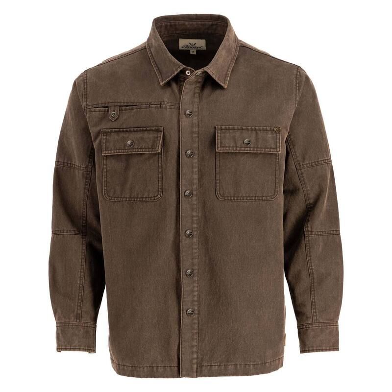 ソログッド メンズ アウター ジャケット・ブルゾン シャツ スエード Thorogood Mensueded Shirt Jacket with Snaps Old Fashion Brown ブラウン