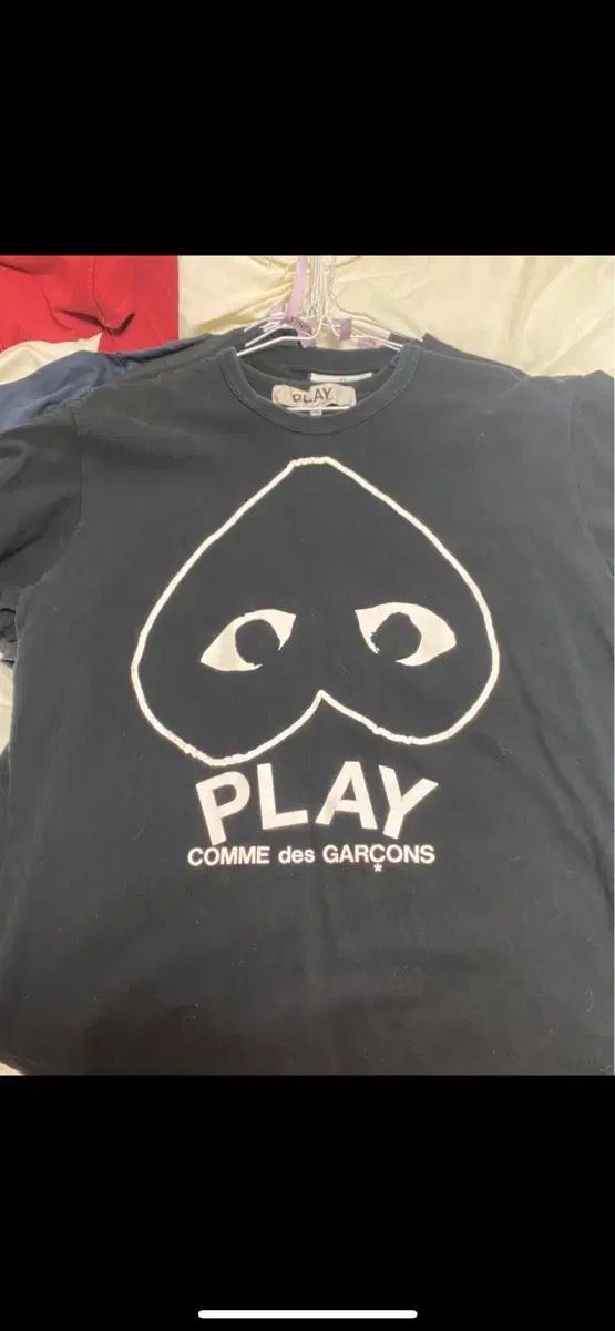 コム・デ・ギャルソン PLAY 半袖Tシャツ ブラック XL