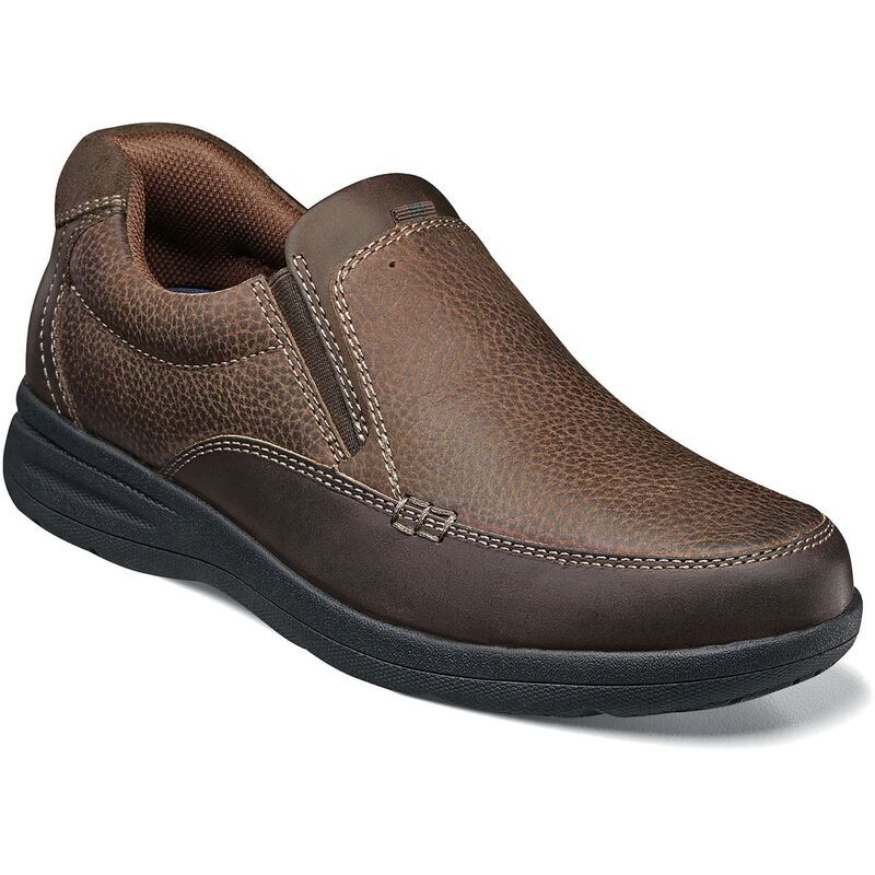ノンブッシュ メンズ シューズ スリッポン・ローファー Nunn Bush Camens Moc Toe Casual SlipOn Shoes Brown ブラウン