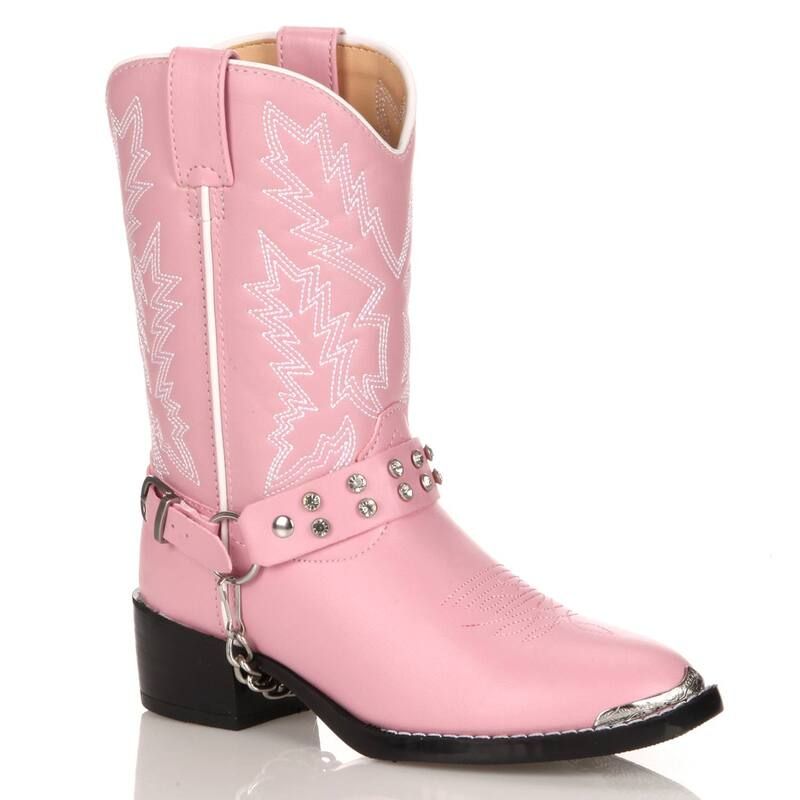 ドゥランゴ レディース シューズ ブーツ・レインブーツ Lil Durango Girls 10in Rhinestone Cowboy Boots Pink ピンク