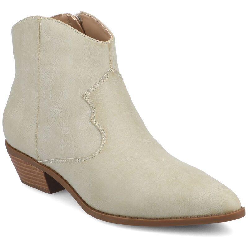 ジャーニー レディース シューズ ブーツ・レインブーツ アンクル Journee Taliah Womens Ankle Booties Bone
