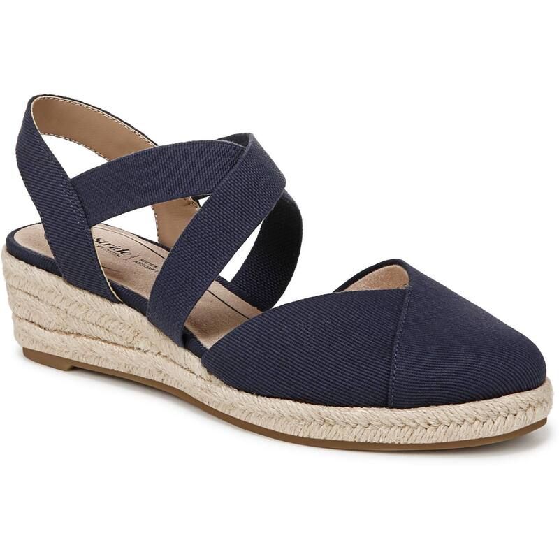ライフストライド レディース シューズ パンプス LifeStride Kimball Womens Espadrille Wedges Lux Navy ネイビー