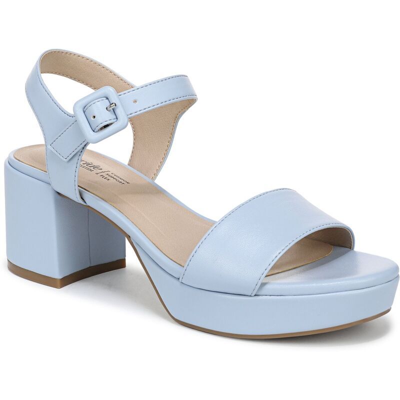 ライフストライド レディース シューズ パンプス プラットフォーム ヒール LifeStride Rhythmn Womens Platform Heels Ice Blue ブルー