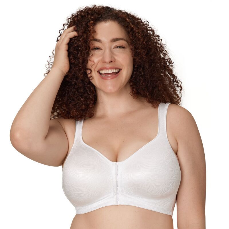 プレイテックス レディース アンダーウェア ブラジャー Playtex 18 Hour Front Close Wireless Bra with Back Support E525 White ホワイト