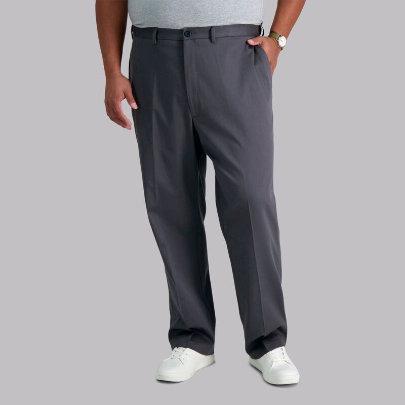 ハガー メンズ ボトムス カジュアルパンツ トール Big Tall Haggar Premium NoIron Khaki Stretch ClassicFit FlatFront Expandable Waist Pants Dark Gray グレー