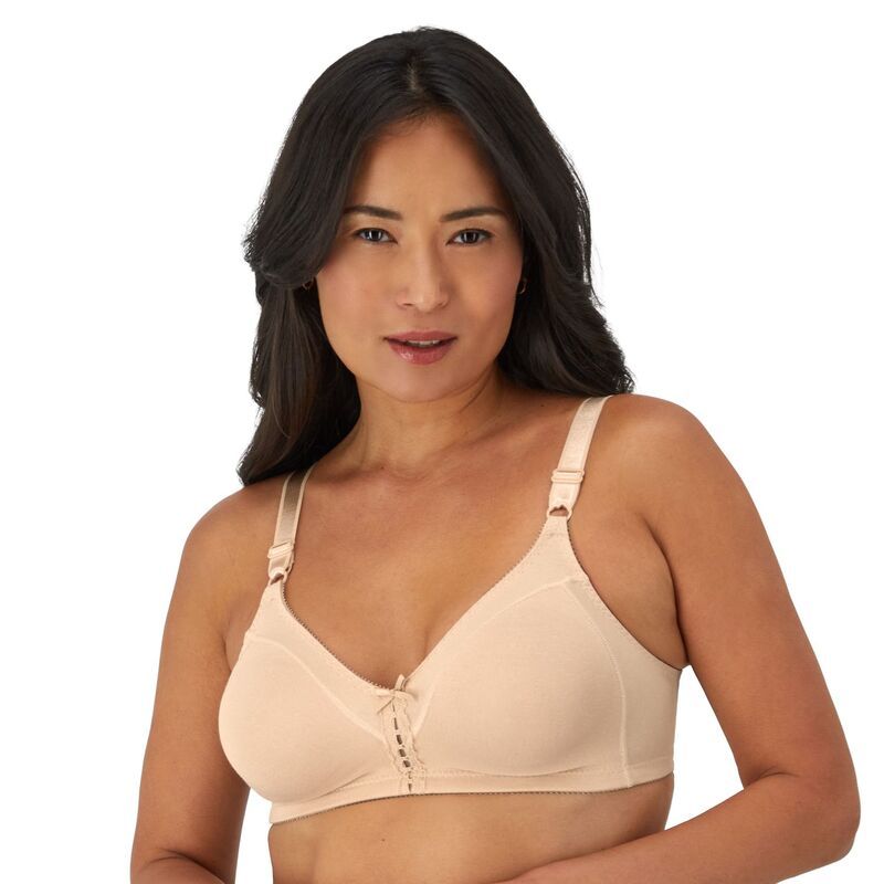 バリ レディース アンダーウェア ブラジャー Bali Double Support FullFigure Wireless Bra 3036 Softaupe トープ