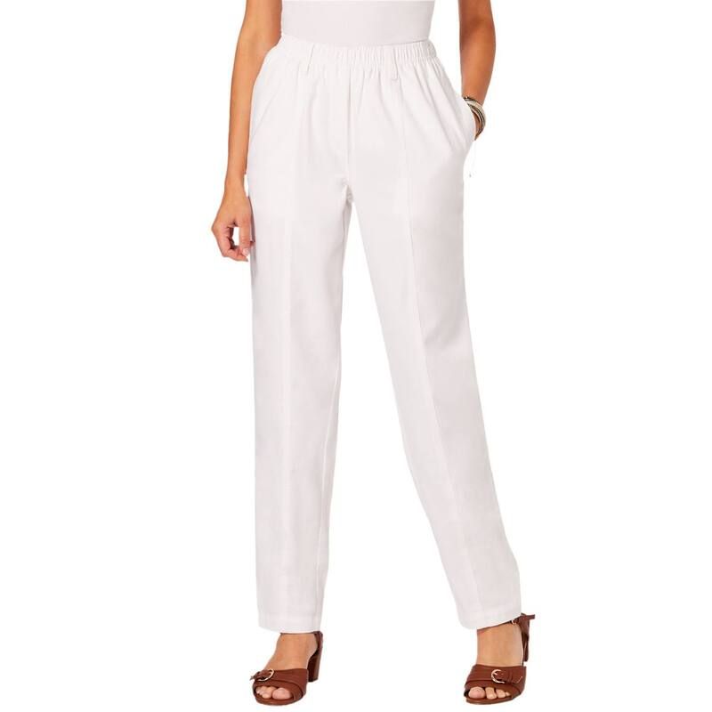 ロアマンズ レディース ボトムス デニムパンツ プラスサイズ トール コットン Roamans Womens Plusize Tall Complete Cotton Seamed Jean White Denim ホワイト