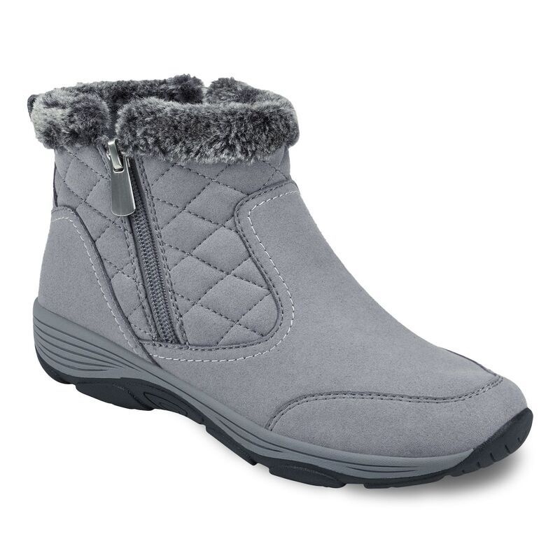 イージースピリット レディース シューズ ブーツ・レインブーツ キルティング Easy Spirit Vance Womens Quilted Winter Boots Grey グレー