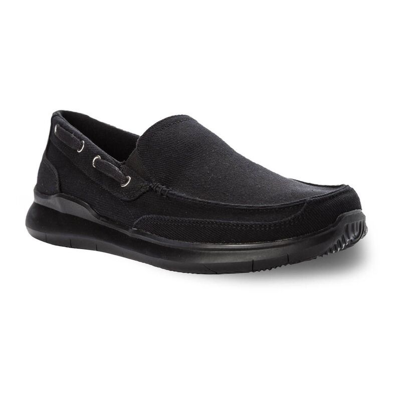 プロペット メンズ シューズ スリッポン・ローファー Propet Viasol Mens Loafers Black ブラック