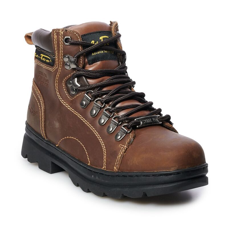 アドテック メンズ シューズ ブーツ・レインブーツ Tシャツ AdTec 1977 Mensteel Toe Hiking Boots Brown ブラウン