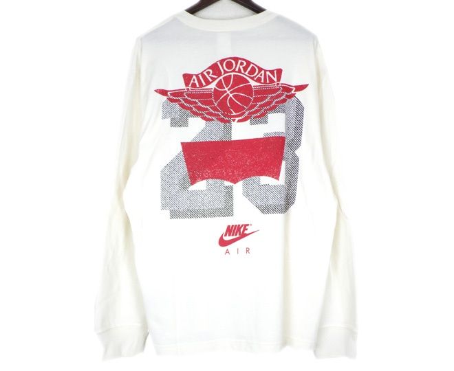 ナイキ ジョーダン NIKE JORDAN × リーバイス LEVI'S 【 Graphic LS Tee 】 グラフィック ロゴ プリント ロングスリーブ 長袖 カットソー w27209