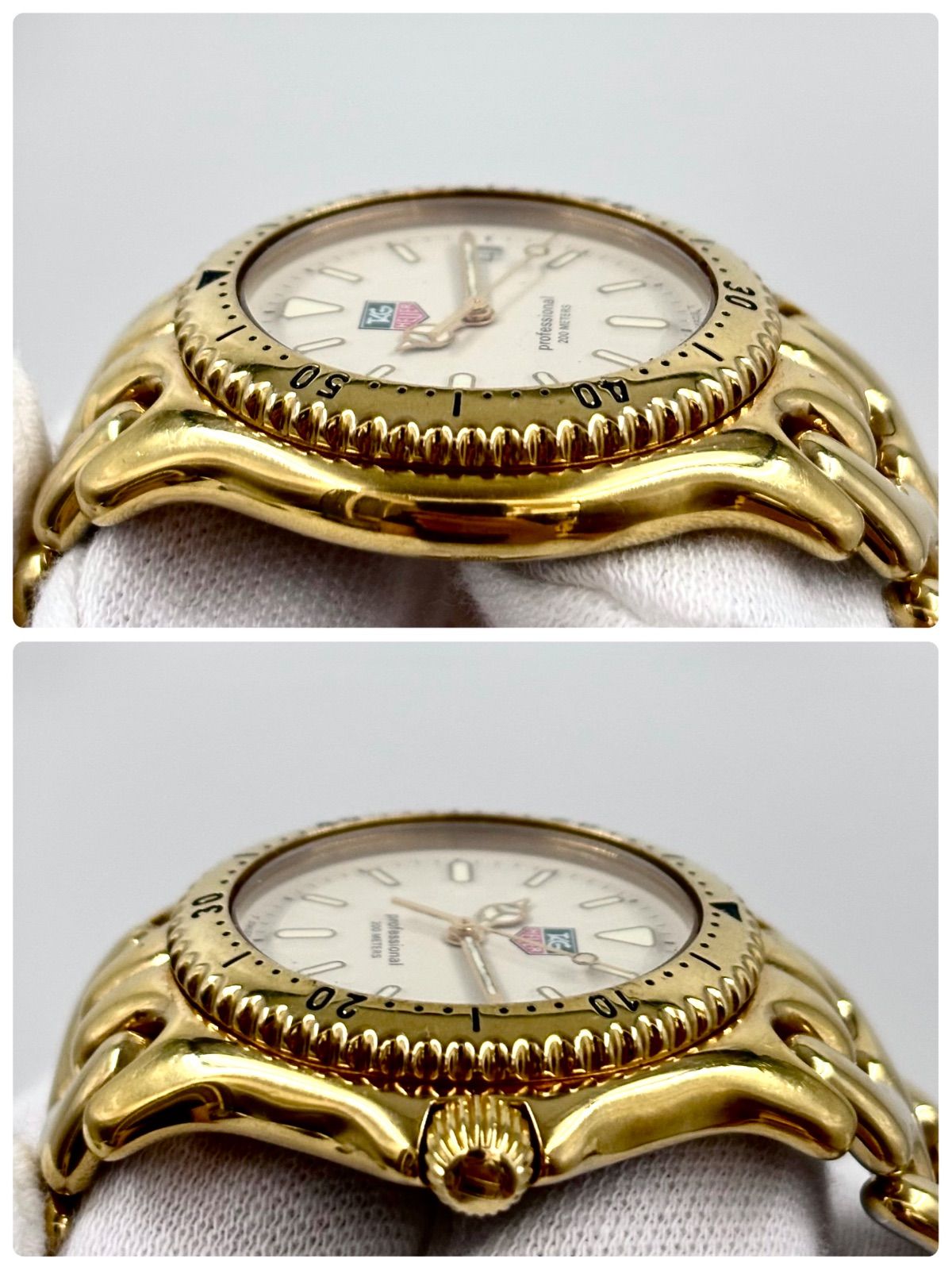 【稼働/名作】TAG Heuer/タグホイヤー 腕時計 クォーツ S/el セル プロフェッショナル 200m防水 サファイアクリスタルガラス デイト ゴールド/金 【稼働/名作】TAG Heuer/タグホイヤー 腕時計 クォーツ S/el セル プロフェッショナル 200m防水 サファイアクリスタルガラス デイト ゴールド/金