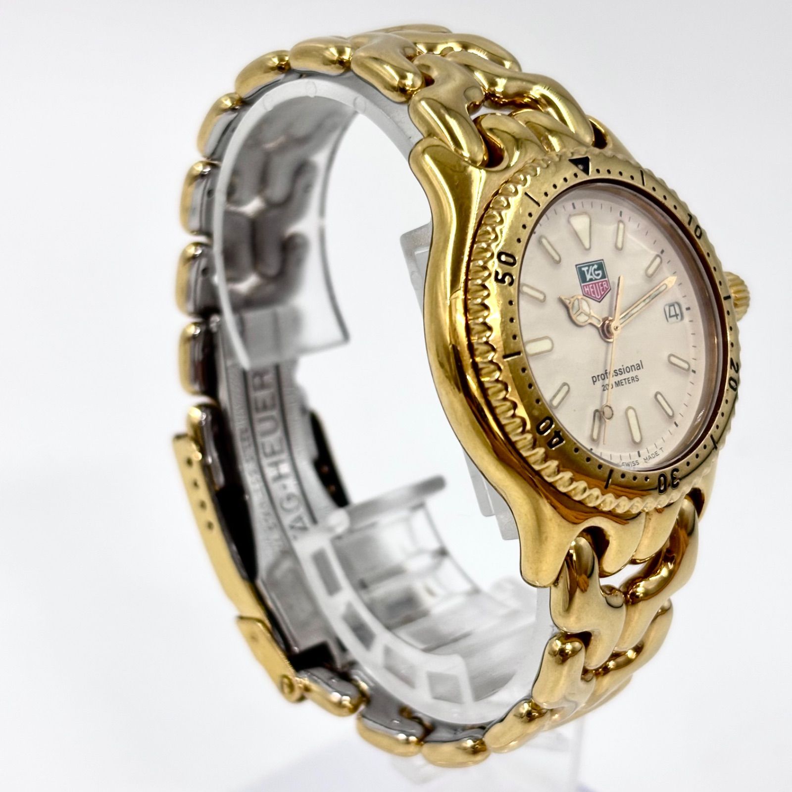 【稼働/名作】TAG Heuer/タグホイヤー 腕時計 クォーツ S/el セル プロフェッショナル 200m防水 サファイアクリスタルガラス デイト ゴールド/金 【稼働/名作】TAG Heuer/タグホイヤー 腕時計 クォーツ S/el セル プロフェッショナル 200m防水 サファイアクリスタルガラス デイト ゴールド/金