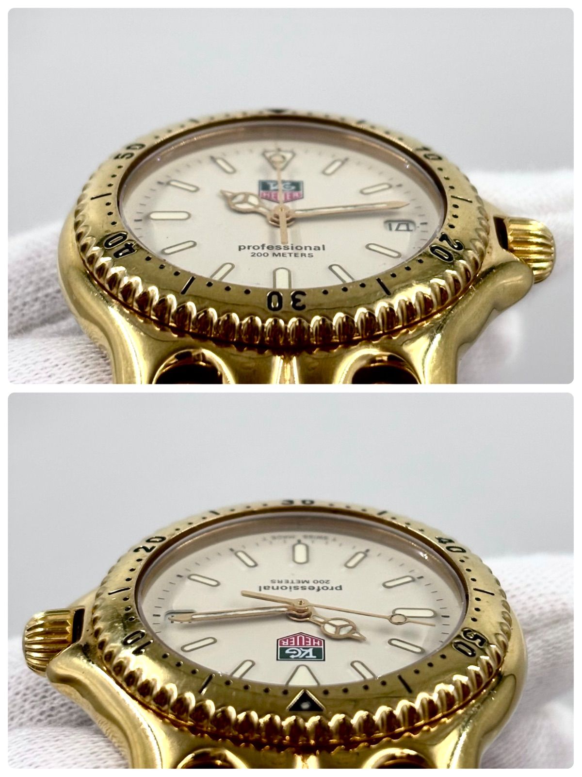 【稼働/名作】TAG Heuer/タグホイヤー 腕時計 クォーツ S/el セル プロフェッショナル 200m防水 サファイアクリスタルガラス デイト ゴールド/金 【稼働/名作】TAG Heuer/タグホイヤー 腕時計 クォーツ S/el セル プロフェッショナル 200m防水 サファイアクリスタルガラス デイト ゴールド/金
