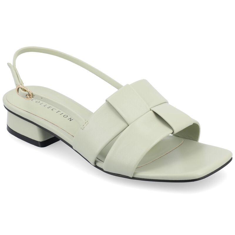 ジュルネ コレクション レディース シューズ サンダル ヒール Journee Collection Tabatha Womens Tru Comfort Foam Low Covered Block Heel Sandalsage セージ