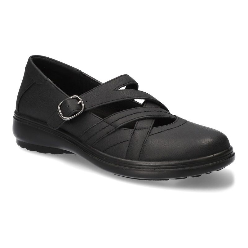 イージーストリート レディース シューズ サンダル アシンメトリー Easy Street Wise Womens Asymmetrical Mary Jane Shoes Black ブラック