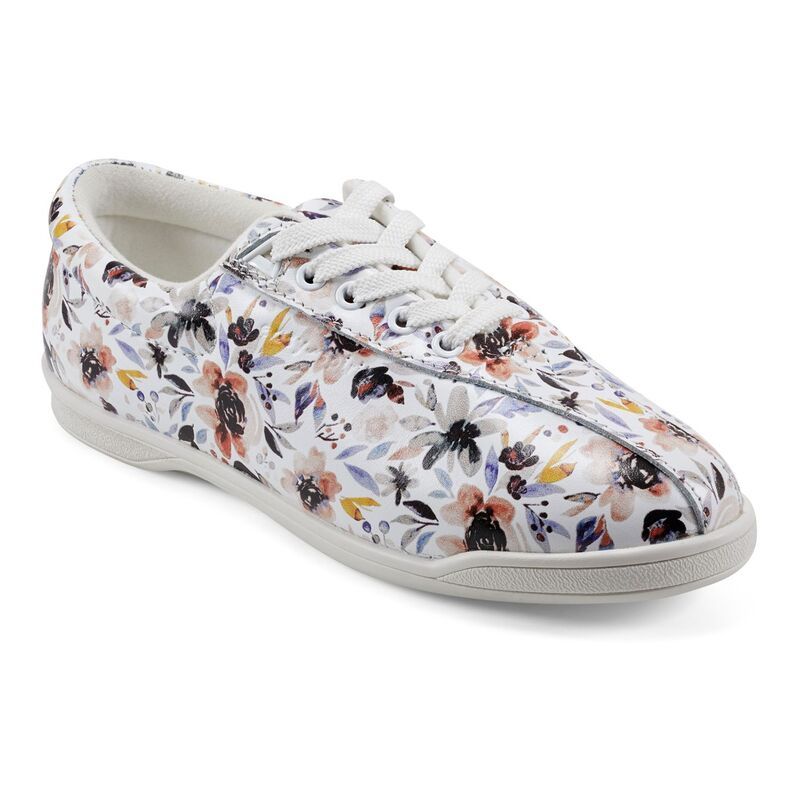 イージースピリット レディース シューズ スニーカー レザー Easy Spirit AP1 Womens Leather Sneakers White Darlin Floral Mu ホワイト