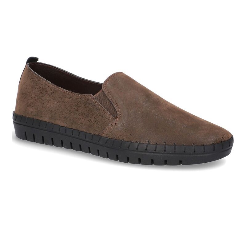 イージーストリート レディース シューズ サンダル スニーカー Easy Street Fresh WomenslipOn Sneakers Brown Matte ブラウン