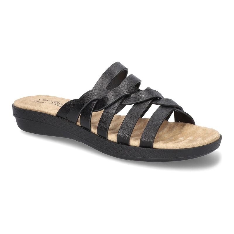 イージーストリート レディース シューズ サンダル Easy Street Sheri Womenslide Sandals Black ブラック
