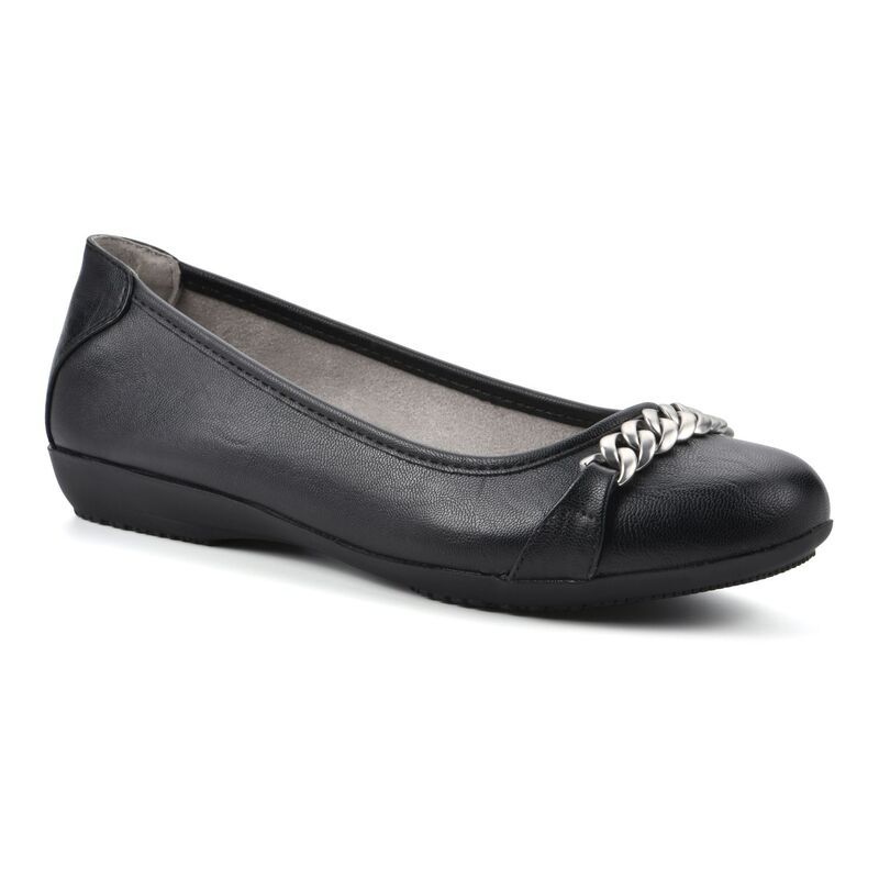 クリフバイホワイトマウンテン レディース シューズ サンダル Cliffs by White Mountain Charmed Womens Ballet Flats Black Smooth ブラック
