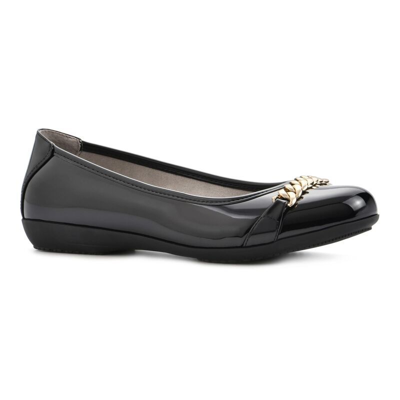 クリフバイホワイトマウンテン レディース シューズ サンダル Cliffs by White Mountain Charmed Womens Ballet Flats Black Patent ブラック