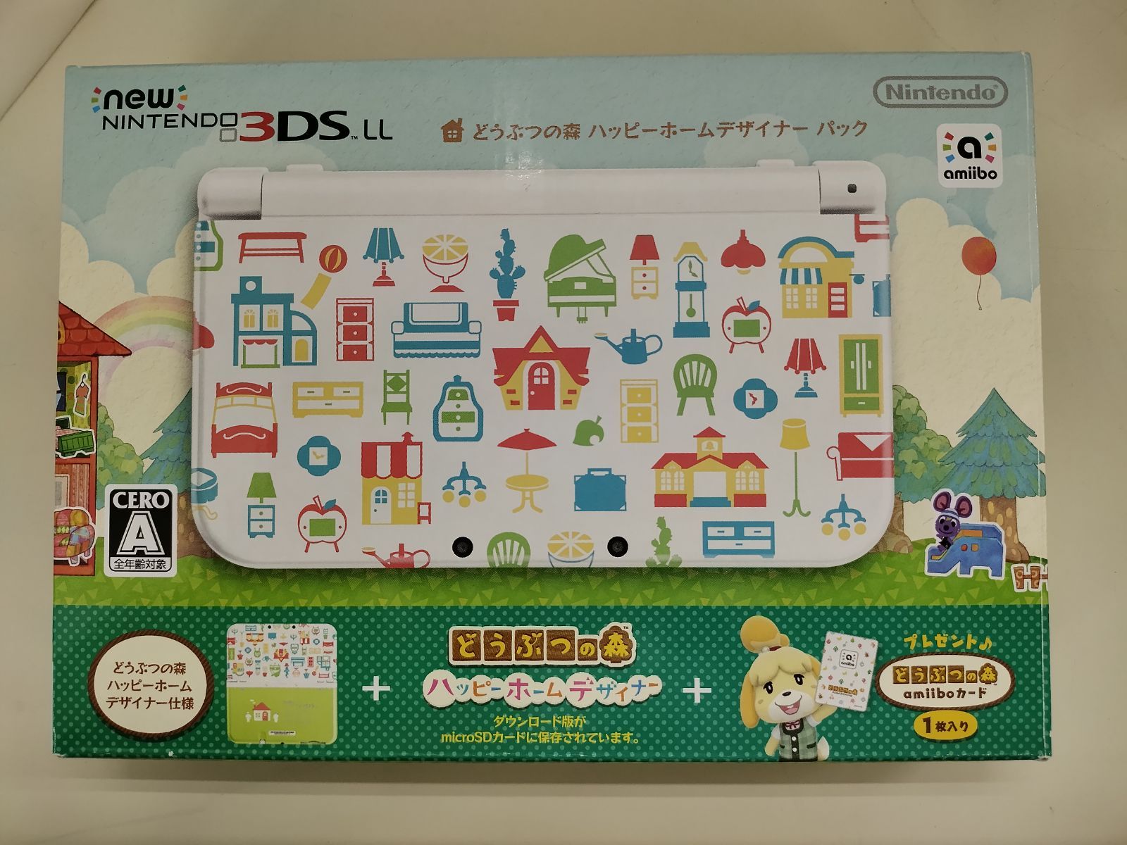 【中古本体】Newニンテンドー3DS LL どうぶつの森 ハッピーホームデザイナーパック【50-57】 32,500円
